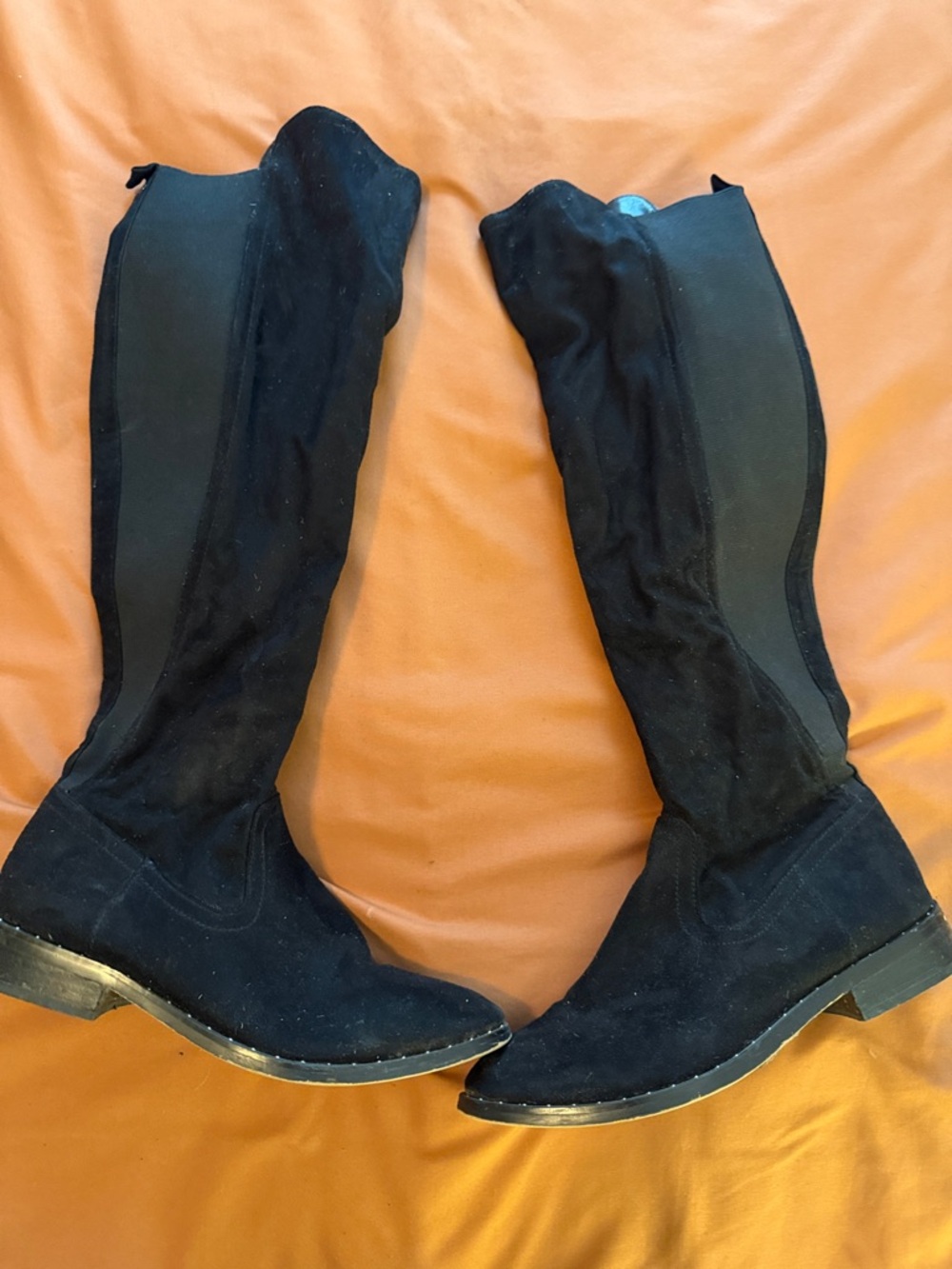 Women’s Black Knee-High Suede Boots